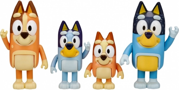 Bluey figuren – familie 4‑pack