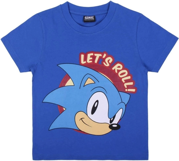 Blauw katoenen Sonic T-shirt