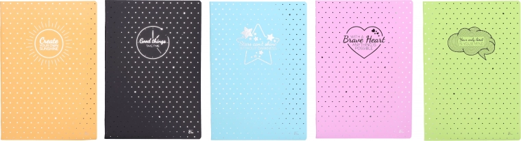 Gelijnd A4-notitieboek met 40 bladen en puntjes