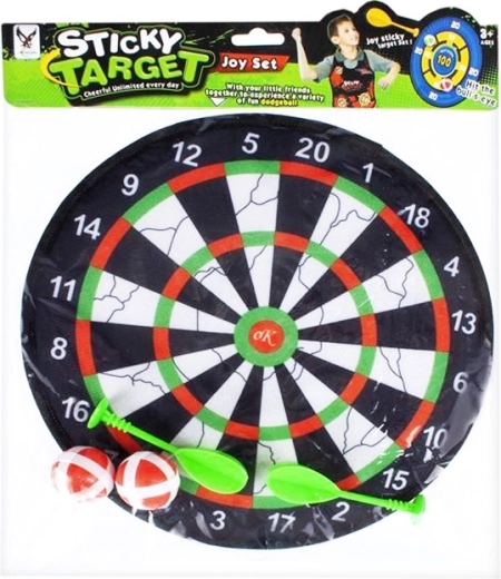 Schietschijf met darts