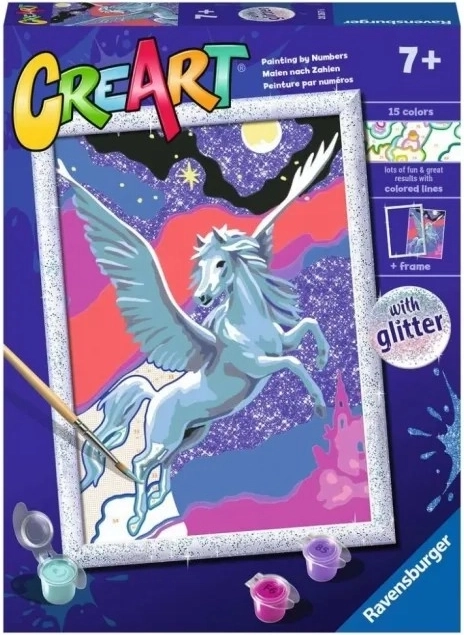 CreArt – gevleugeld paard Pegasus – schilderen op nummer