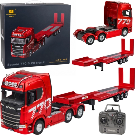 RC-kamion Scania 770S met oplegger Huina 1:18 - 1 stuk