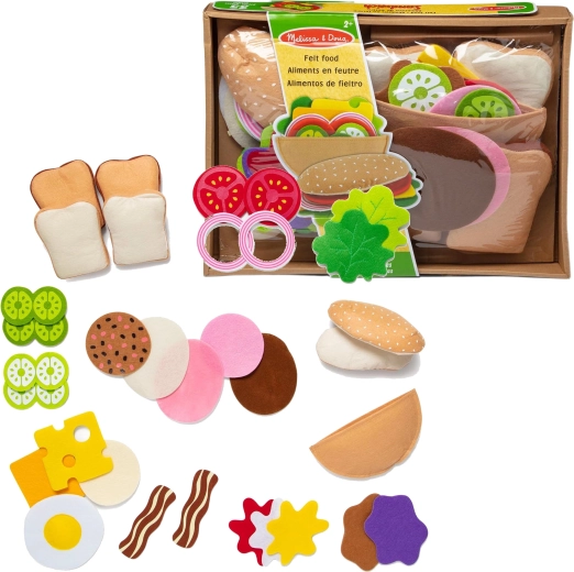 Vilten sandwichset Melissa & Doug, 33 onderdelen