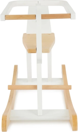 Houten hobbelpaard Bieco met veiligheidsframe