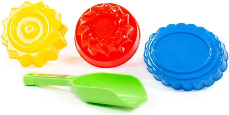 Set zandvormpjes met schepje