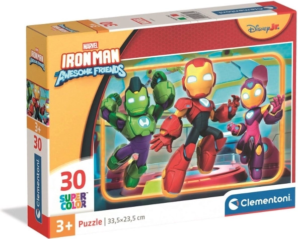 Puzzel 30 stukjes MARVEL IRON MAN en vrienden