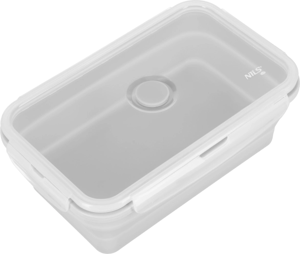 Inklapbare lunchbox NILS Camp 1200 ml – grijs