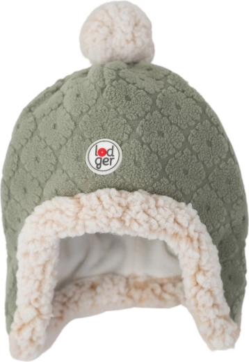 Lodger fleece muts Hatter folklore fleece elm (6–12 maanden)
