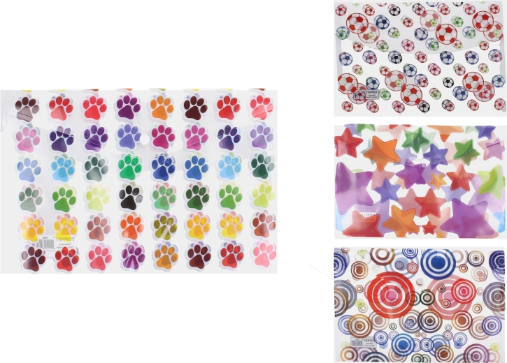 Map met drukknoop 23,5 × 33,5 cm – mix van motieven