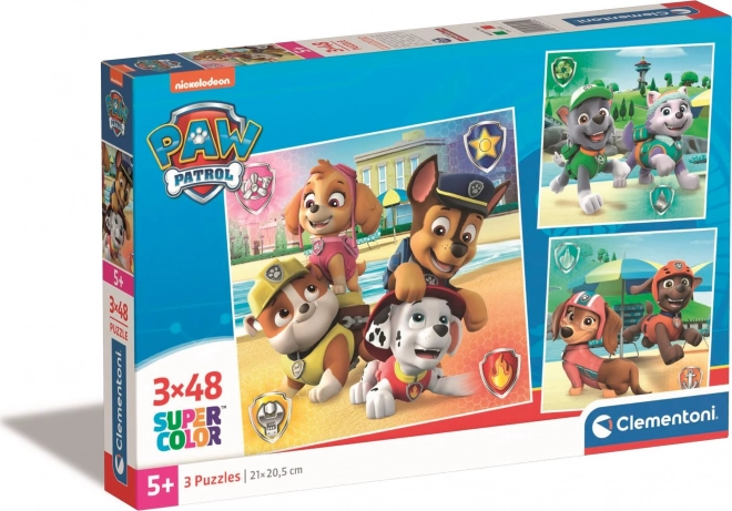 Puzzel CLEMENTONI Paw Patrol 3×48 stukjes