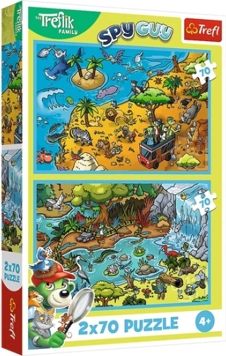 Puzzel Treflíci in het dierenrijk 2 × 70 stukjes