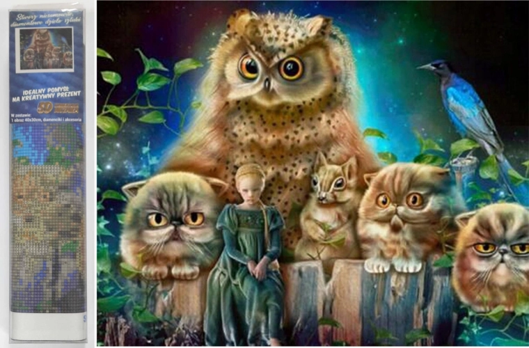 Diamantschilderij Boswachters 30x40 cm