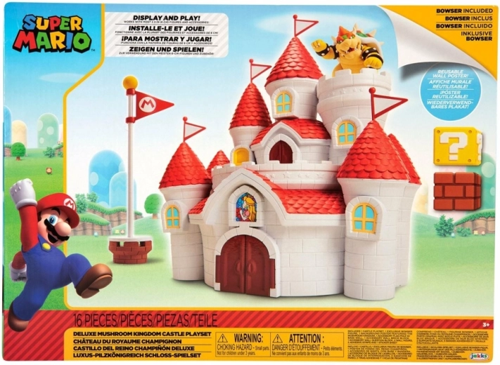 Super Mario speelset kasteel uit het Paddenstoelenrijk