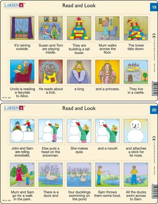 Puzzel Engels – korte teksten, 10 stukjes