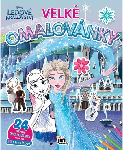 Groot kleurboek Frozen met stickers