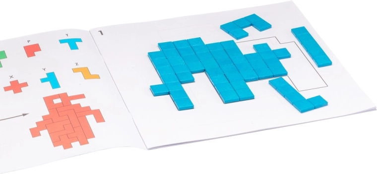 Wissner sjablonen voor Pentomino – werkboek met 20 voorbeeldopgaven