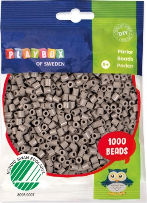 Strijkkralen Playbox grijs 1000 stuks