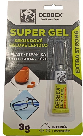 DEBBEX Super Gel secondenlijm gel 3 g
