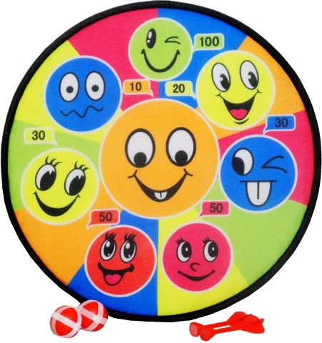 Gelijmd dartbord met klittenband voor kinderen