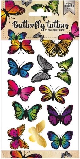 Tijdelijke tatoeages Vlinders