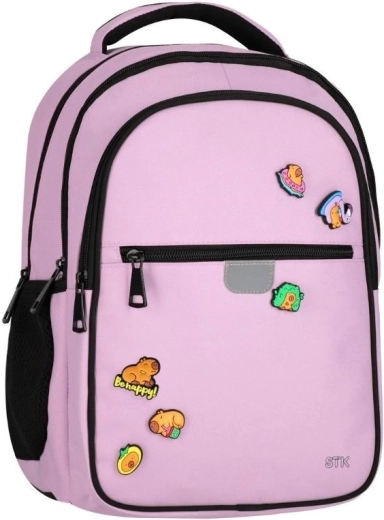 Roze schoolrugzak capibara 24 l