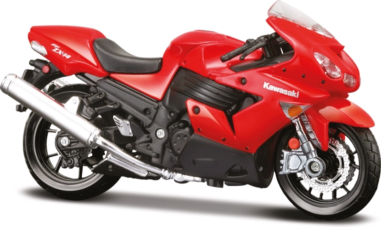 Maisto motor Kawasaki Ninja ZX-14R rood 1:18
