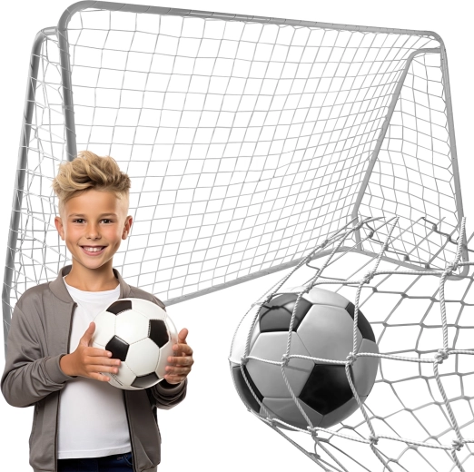 Net voor metalen voetbaldoel Trizand 213 × 150 × 90 cm