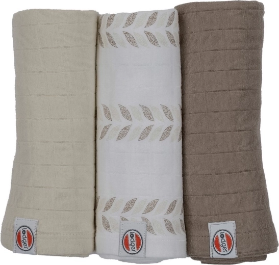 Lodger swaddler van biologisch katoen Matcha 70 × 70 cm (3 stuks)