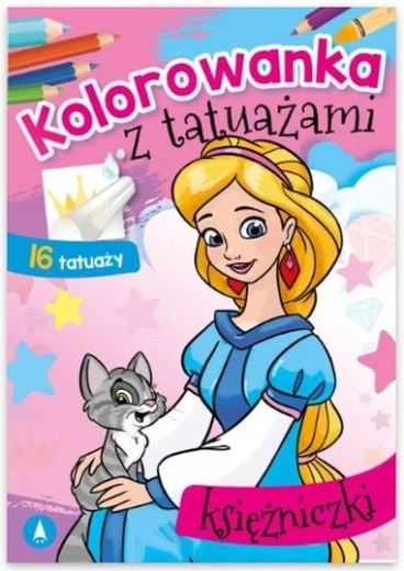 Kleurplaten met tatoeages – Prinsessen