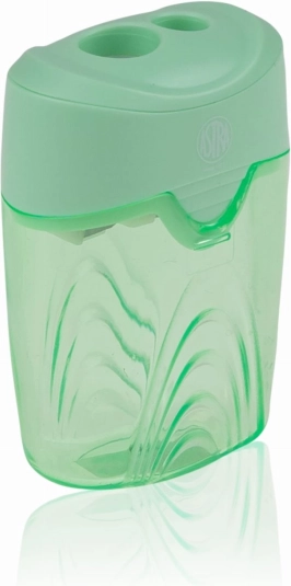 Dubbele pastelkleurige ASTRA-puntenslijper met reservoir