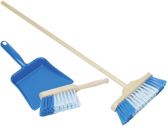 Veegset GOKI 3 stuks blauw