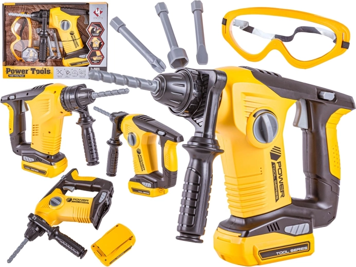 Kinder gereedschapset – klopboormachine met accessoires
