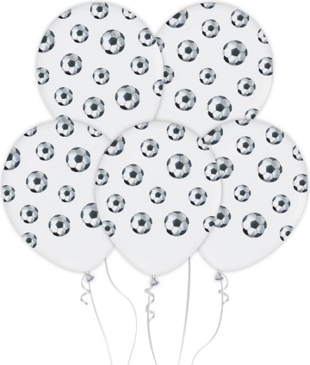 Voetbalballonnen 30 cm, 5 stuks