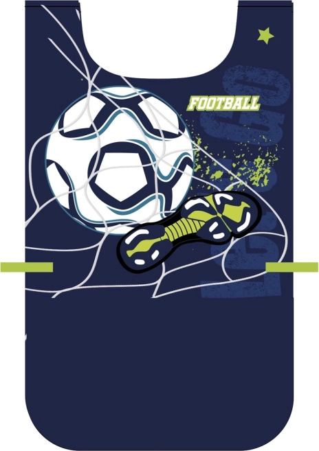 Kinder poncho-schort met voetbalprint