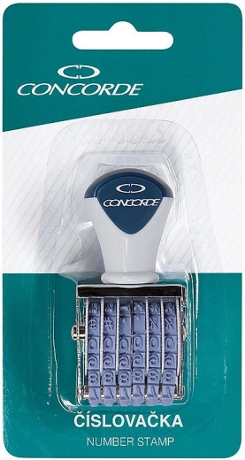 Nummerstempel CONCORDE 4 mm op blister
