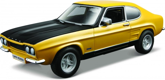 Model Bburago Ford Capri RS2600 1970 geel