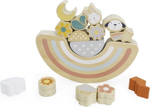 Babu balansspel van hout hond en kat