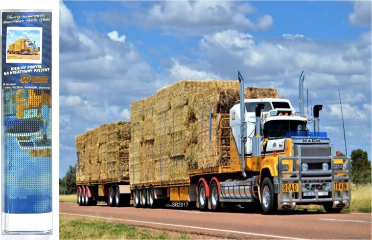 Diamond painting Beladen Vrachtwagen 30x40 cm