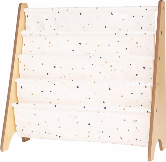 3 Sprouts boekenstandaard recycled terrazzo/cream
