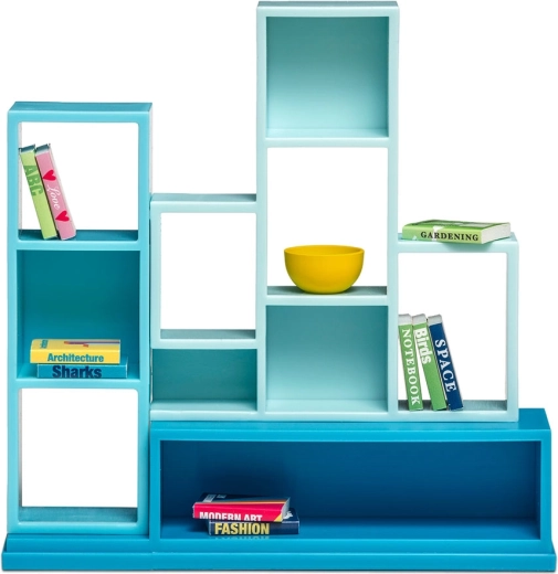 Lundby boekenrek voor het poppenhuis met 10 boeken