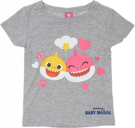Kinder-T-shirt Baby Shark grijs