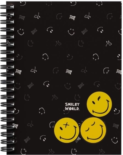 Ringblok A4 met dubbele spiraal SMILEY WORLD