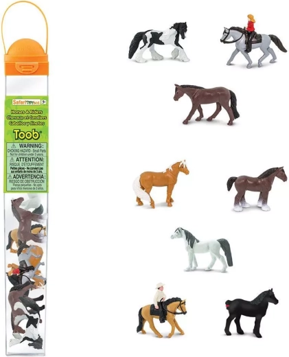 Safari Ltd. tube paarden en hun ruiters
