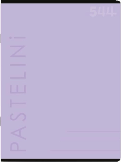 Schrift A5 Pastelini paars gelijnd