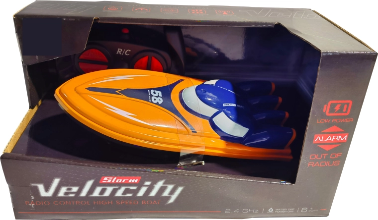 R/C raceboot Velocity 1:16 2,4 GHz oranje