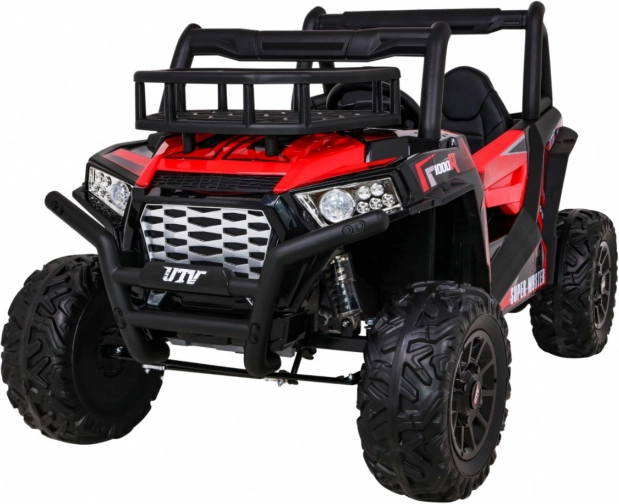 Kinder elektrische buggy UTV 24 V met afstandsbediening, EVA-wielen en LED-verlichting – rood