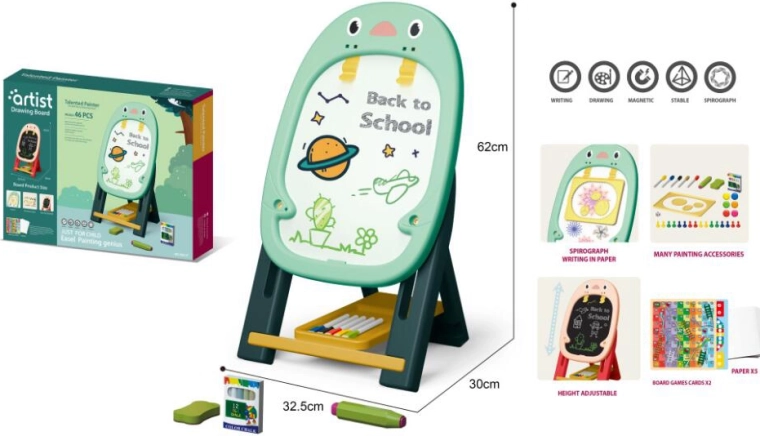 Groene tekentafel voor kinderen