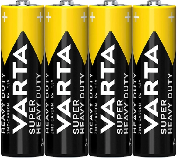 VARTA SuperLife AA R6 zink-koolstof batterijen 4 stuks