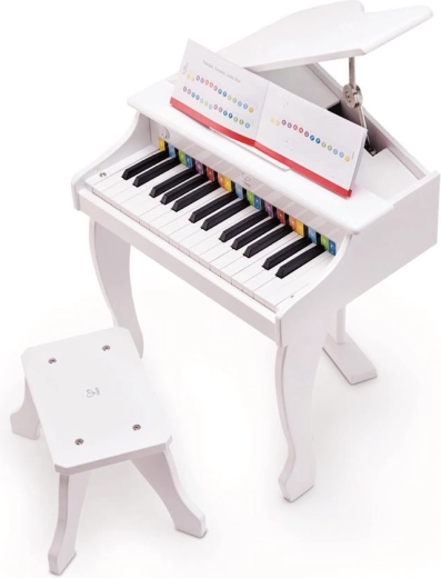 Elektronische kinderpiano Deluxe Grand Piano wit