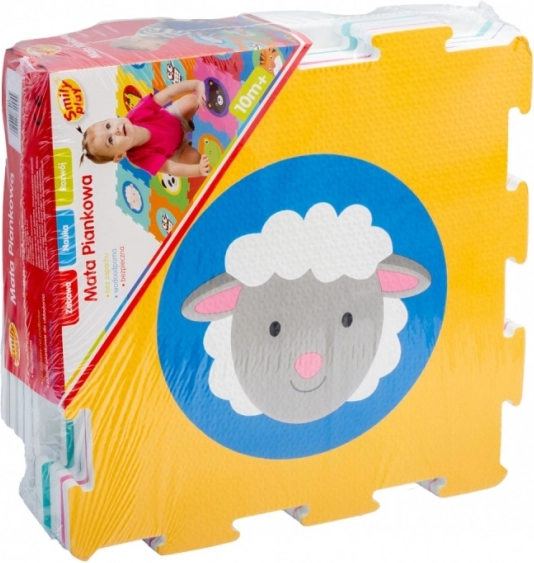 Schuimmat en dierenpuzzel